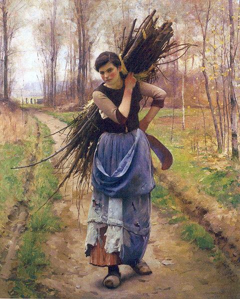 Pearce, Charles Sprague The Woodcutter's Daughter China oil painting art